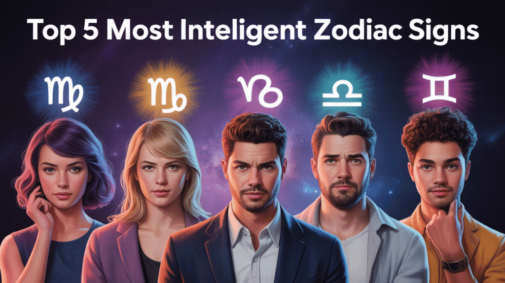 Top 5 Most Intelligent Zodiac Signs in 2025