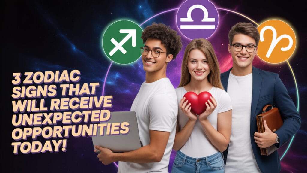 3 Zodiac Signs That Will Receive Unexpected Opportunities Today
