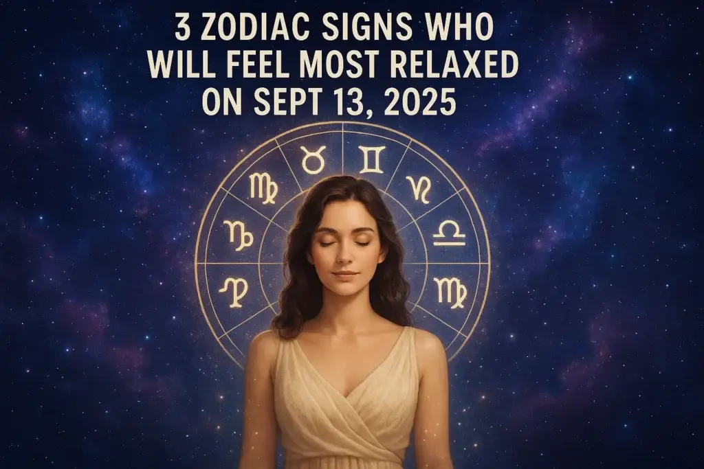 3 Zodiac Signs Who Will Feel Most Relaxed on Sept 13, 2025