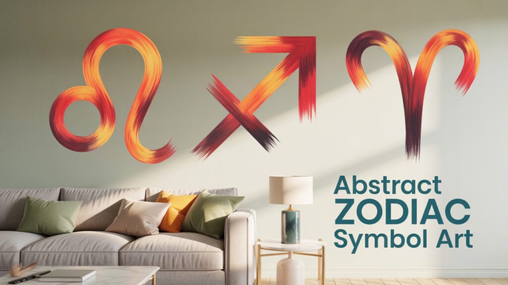 Abstract Zodiac Symbol Art