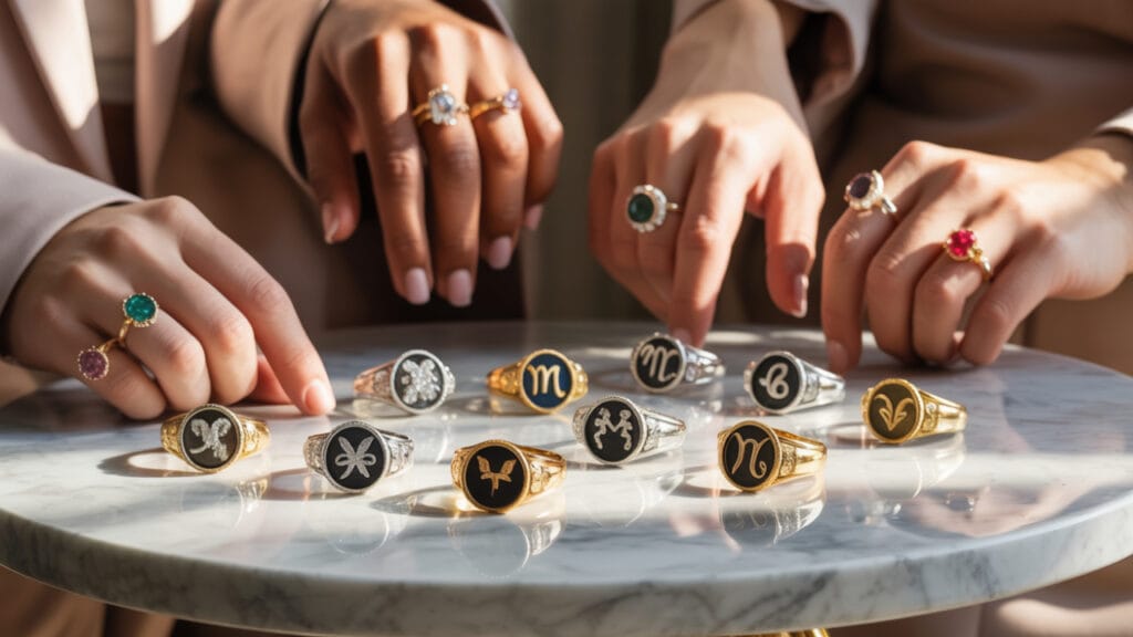 Zodiac Rings: Statement Pieces & Daily Wear