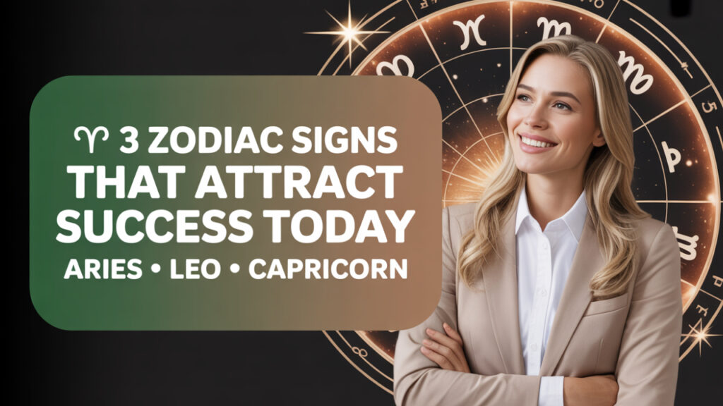 3 Zodiac Signs That Will Attract Success Today