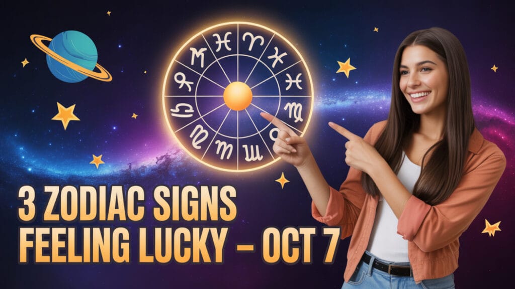 3 Zodiac Signs Feeling Lucky on Oct 7, 2025
